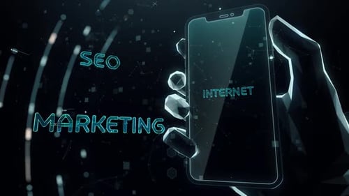 Futuristic Digital Business Text Reveal Opener