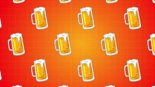 Oktoberfest-Bier-Hintergrundanimation