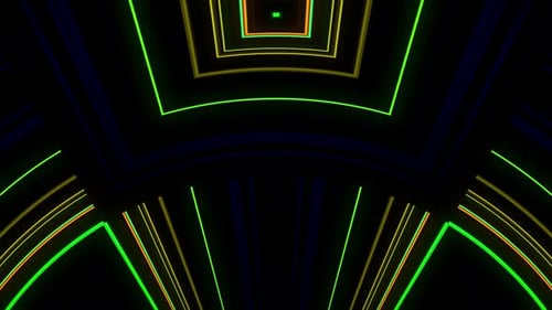 Abstract Multicolor Light Blinking 4K 09