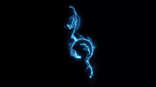 Figure emblem in the form of a treble clef