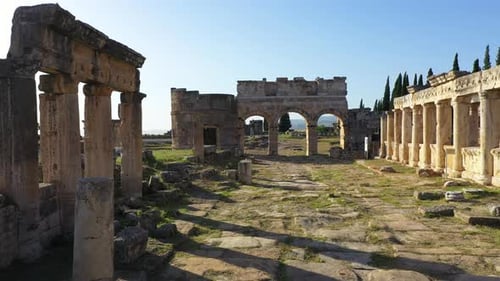 Ruínas antigas de Hierapolis