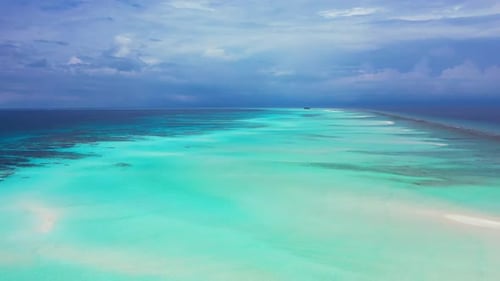 Aerial view texture of luxury resort beach vacation by clear sea with white sand background of a day