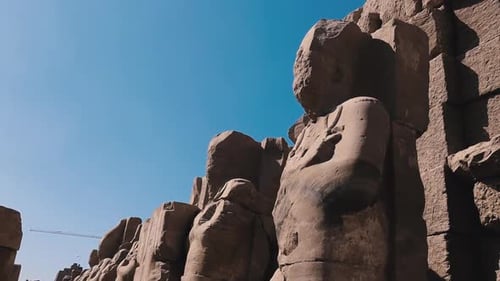 Statues In The Ancient Karnak Temple