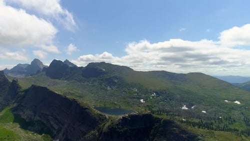 Aerial View Summer Mountain Landscape 5