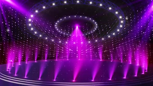 Led Lighting Stage Background Of New Year's Day Song And Dance Celebration Performance Award Party