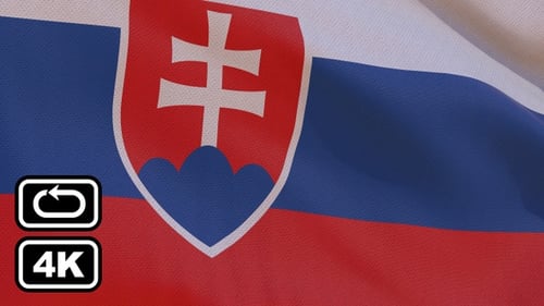 Realistic Waving Slovakia Flag Loop for National Identity and Patriotism