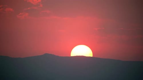 Sunset in The Mountain Range