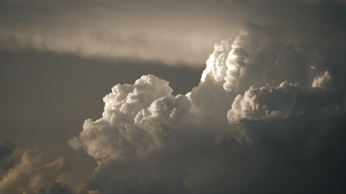 Large Cumulus Cloud in the Daytime Sky