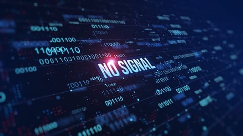 Digitaler Binärcode-Hintergrund ohne Signal