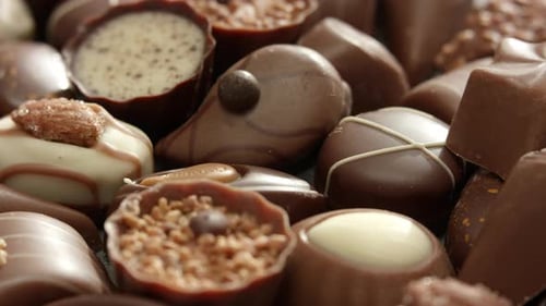 An assortment of pralines