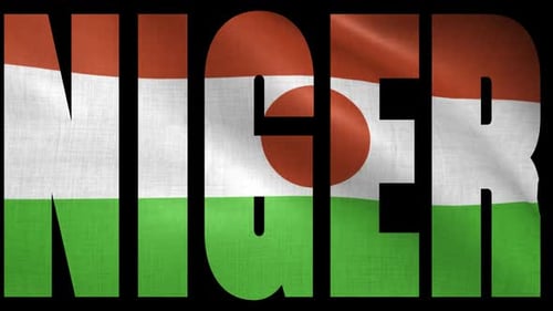 Niger Flag Into Country Name