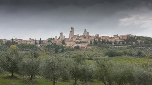Timelapse of San Gimignano, Italy
