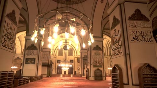 Interior of World's Most Beautiful Giant Historic Great Mosque