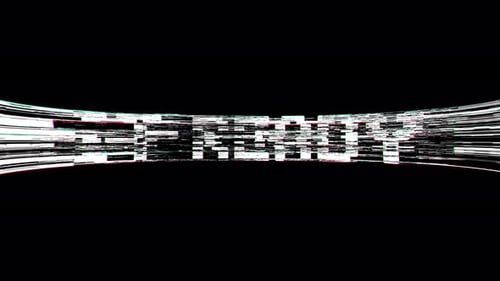 Animated Glitch Text Message Get Ready