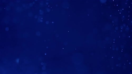 Abstract Dark Blue Background with Sparkling Particles
