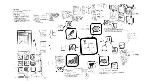 Mobile App Development Whiteboard Scribblings
