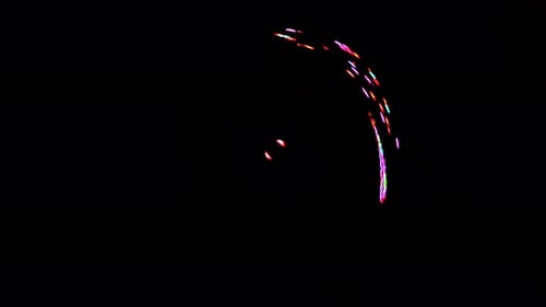 Colorful Abstract Swirling Light Particles Background Animation