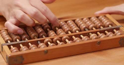 Abacus Beads Slide for Calculation