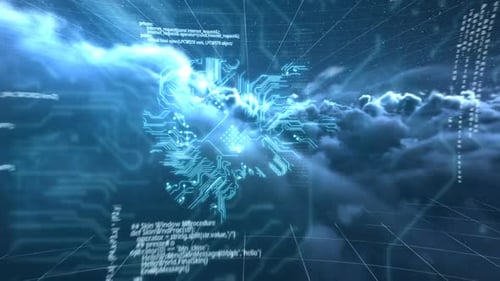 Digitally generated video of circuit board