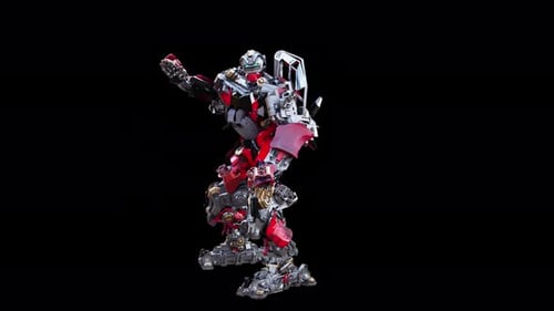 87 Roboter stehend 2H Magic Attack 4K