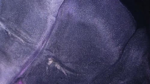 Abstract Swirling Silver and Purple Liquid