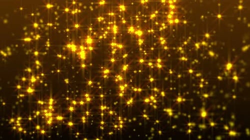 Estrellas doradas mágicas de 4k