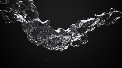 Dynamic Clear Water Fluid Transition Overlay Element
