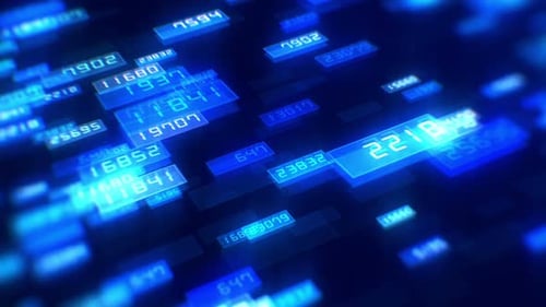 Plano de fundo de dados digitais