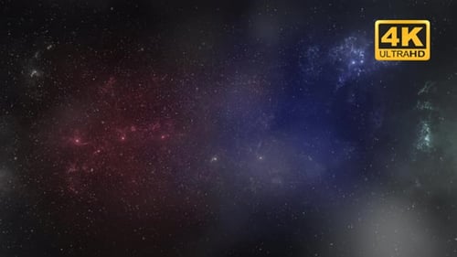 Animated Cosmic Nebula Background with Twinkling Stars