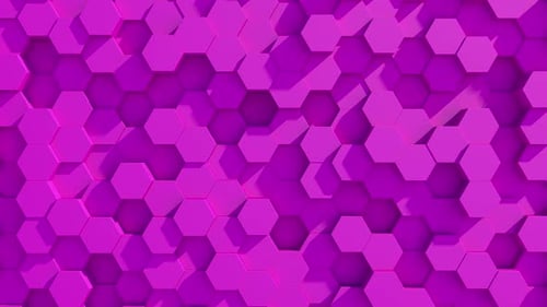 Animated Geometric Hexagons Loop Background