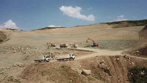 Camiones de movimiento de tierras