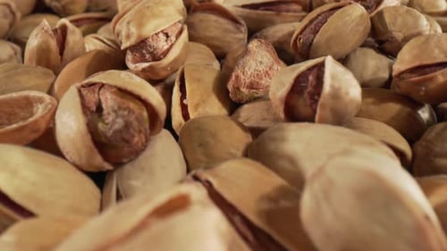 Pistachios in Shells Close Up, Food and Beverage