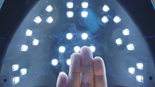 View Inside of LED or UV Lamp for Drying Nails