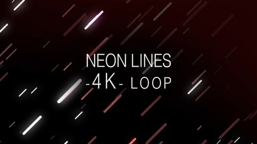 Glowing Neon Lines Diagonal Motion Background