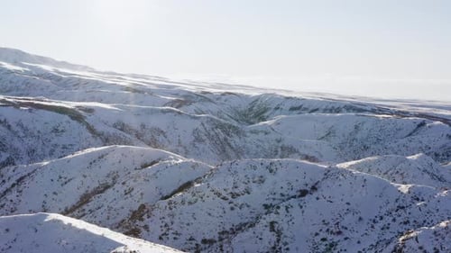 Drone Video of Winter Landscape