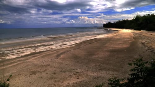 Looking at the beach in Thailand. (Slow motion - Angle 001)