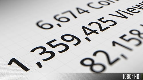 Un compteur de Vidéo sur les réseaux sociaux compte des millions