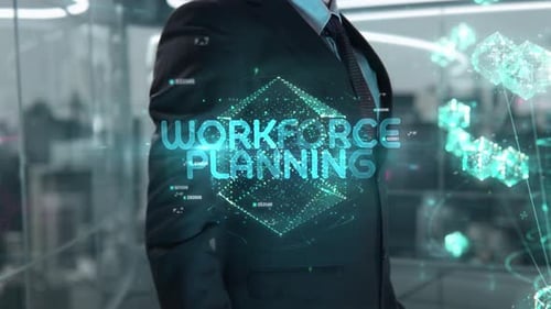 Holographic Workforce Planning Concept with Interactive Digital Cubes