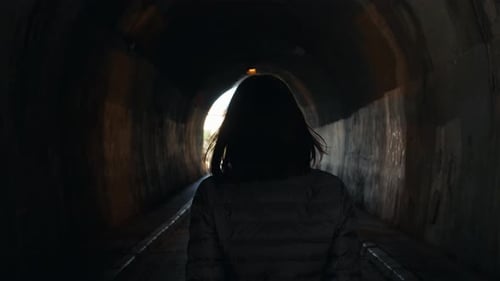 Women are Walking Alone in the Dark