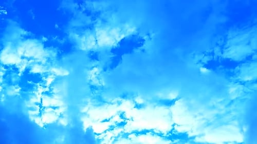 Cloud Time Lapse with Blue Sky