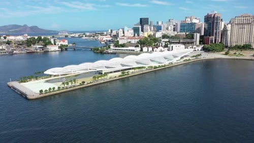 Viagem de verão no Rio de Janeiro, Brasil. Marco da cidade costeira. Viagem tropical