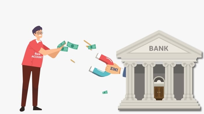 Bank Collecting Financial Loan, Debt, EMI - Cartoon Animation ...