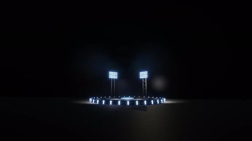 Fond sportif avec des lumières vives