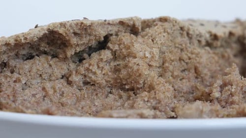 Brown Bread Texture Close-Up