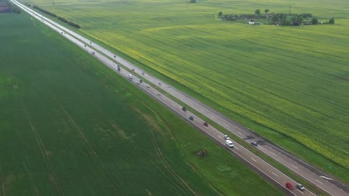 Top View of the Sown Green in Belarus