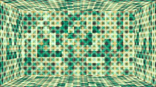 Dynamic Abstract Geometric Square Grid Background Loop