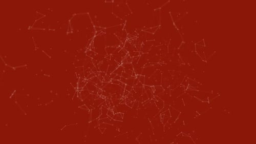 Digitally generated video of geometric lines