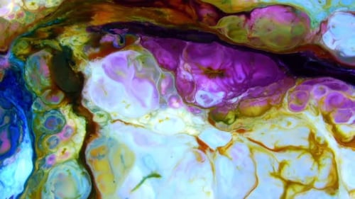 Abstract Colors Blending and Swirling Background