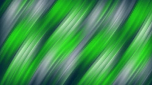 Abstract Fluid Green And White Flowing Stripes Loop
