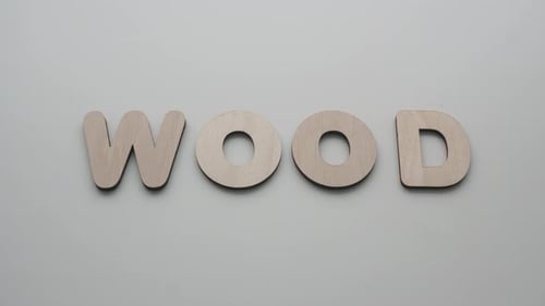 The Word Wood White Backhround, Stop Motion